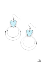 Load image into Gallery viewer, Happily Ever Hearts Blue Earrings