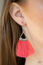 Load image into Gallery viewer, Tassel Tuesdays Orange Earrings