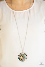 Load image into Gallery viewer, Metro Mosaic Blue Necklace
