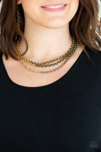 Load image into Gallery viewer, Metro Madness Brass Necklace