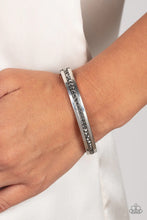 Load image into Gallery viewer, Urban Reign Silver Hinged Bracelet