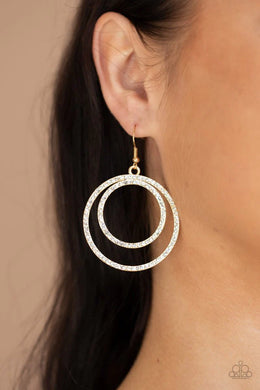 Radiating Refinement Gold Earrings