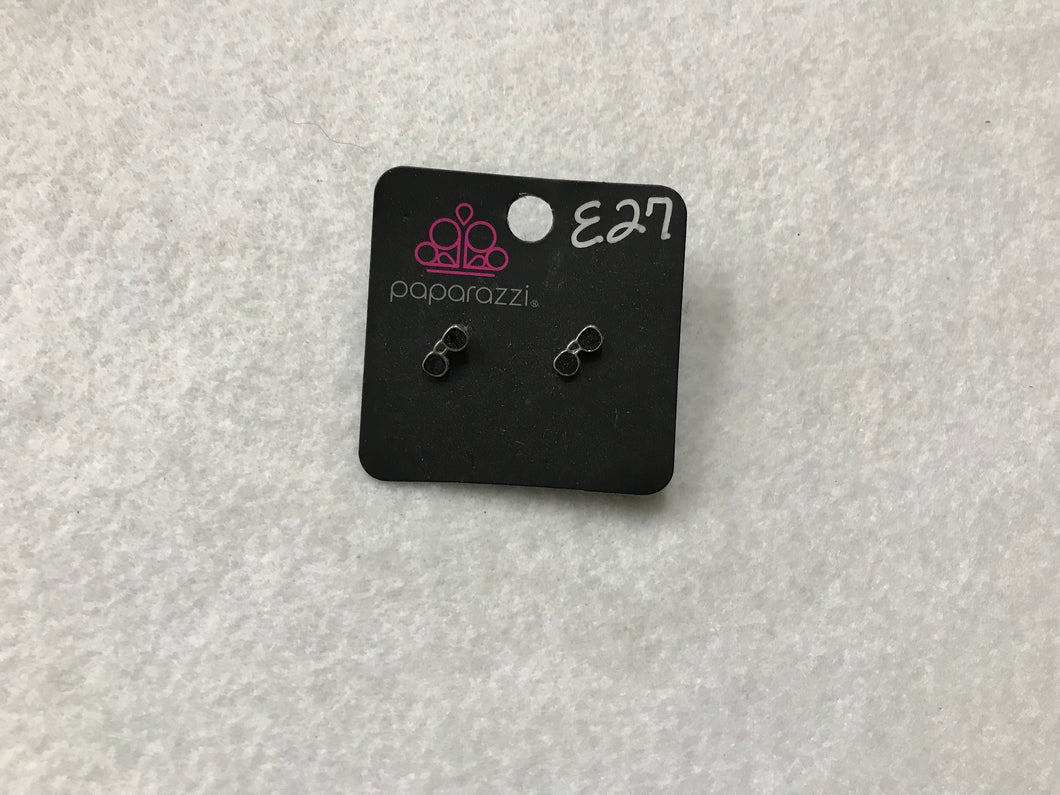 Starlet Shimmer Sunglasses Black Post Earrings #27