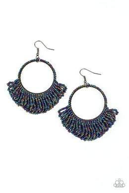 Can’t BEAD-live My Eyes Multi Seed Bead Earrings