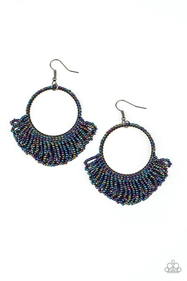 Can’t BEAD-live My Eyes Multi Seed Bead Earrings