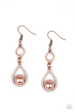 Load image into Gallery viewer, Roll Out the Ritz Copper Earrings