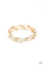 Load image into Gallery viewer, Spontaneous Shimmer Gold Coil Bracelet