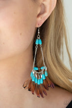 Load image into Gallery viewer, Haute Hawk Blue Earrings