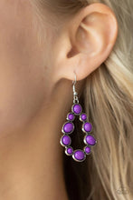 Load image into Gallery viewer, Pop-ular Party Purple Earrings