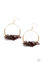 Load image into Gallery viewer, Caribbean Cocktail Brown Earrings