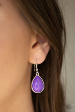 Load image into Gallery viewer, Drop Zone Purple Necklace
