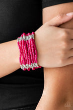 Load image into Gallery viewer, Outback Odyssey Pink Seed Bead Bracelet