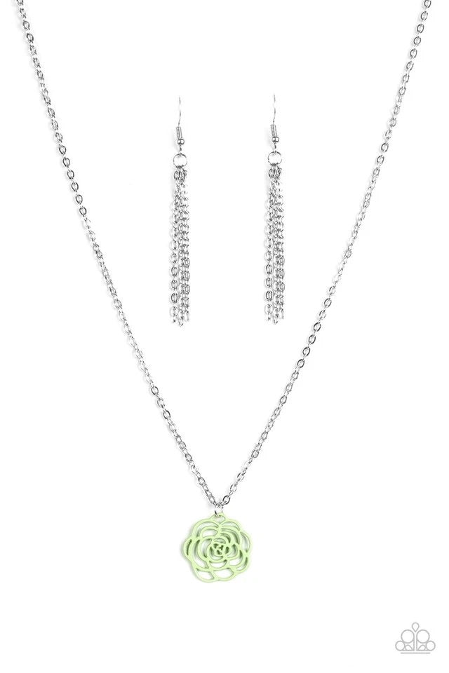 Blossom Bliss Green Necklace