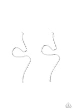 Load image into Gallery viewer, Heavy Metal Minimalist Silver Post Earrings