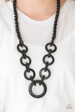 Load image into Gallery viewer, Endless Summer Black Wood Necklace