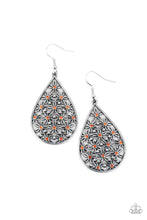 Load image into Gallery viewer, Tick Tick Bloom Orange Earrings