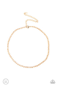 Mini MVP Gold Choker with Gold Gems