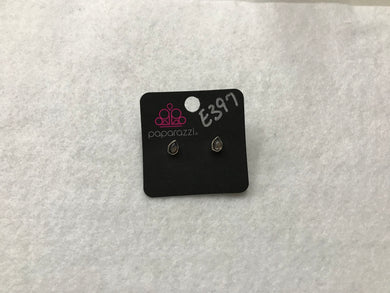 Starlet Shimmer Oval Silver Earrings #397