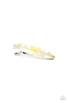 Floral Flurry Yellow Hair Clip