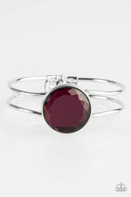Load image into Gallery viewer, Showbiz Shimmer Purple Hinged Bracelet
