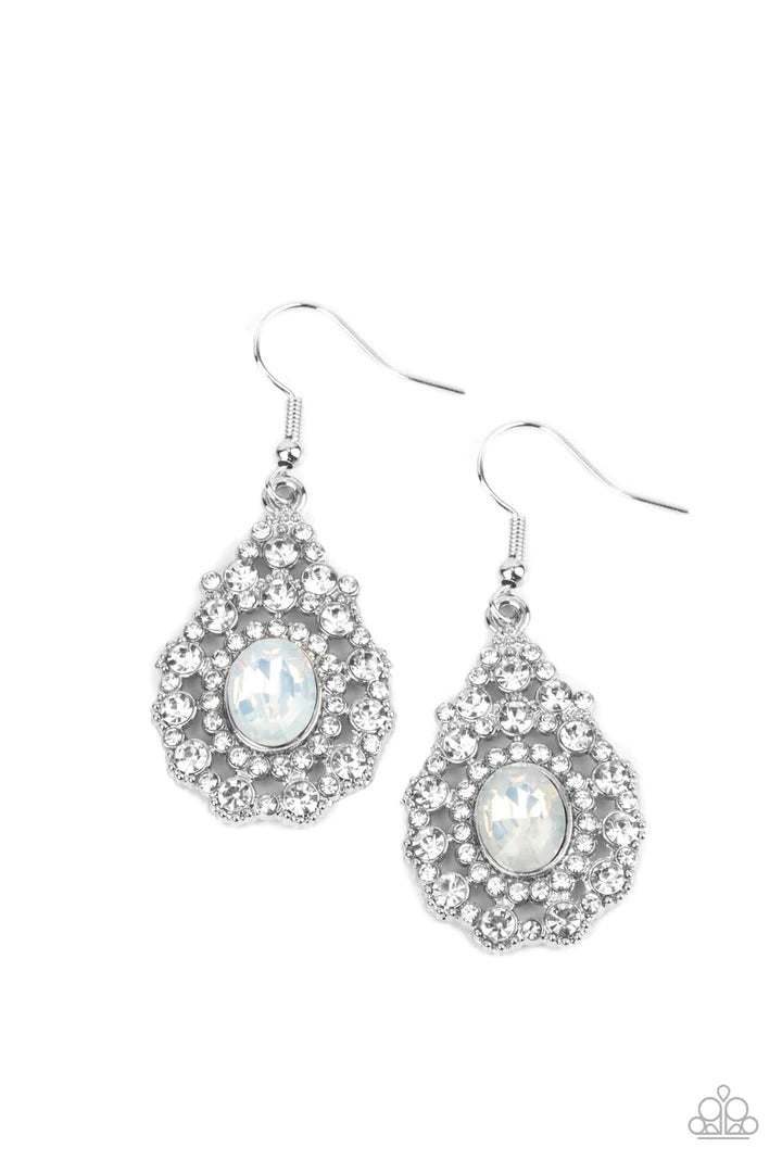 Celestial Charmer White Earrings