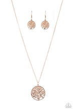 Load image into Gallery viewer, Save the Trees Rose Gold Necklace