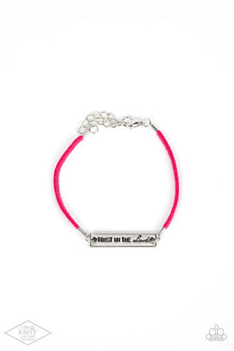 Have Faith Pink Bracelet