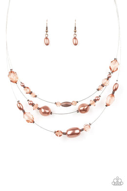 Pacific Pageantry Brown Necklace