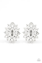 Load image into Gallery viewer, Brighten the Moment White Clip On Earrings