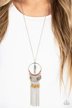 Load image into Gallery viewer, Dancing Dreamcatcher Orange Necklace