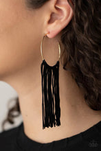 Load image into Gallery viewer, Flauntable Fringe Gold Tassel Earrings