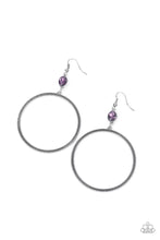 Load image into Gallery viewer, Work that Circuit Purple earrings