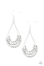 Load image into Gallery viewer, Off the Blocks Shimmer Silver Earrings