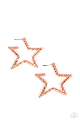 All Star Attitude Copper Earrings