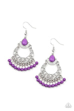 Load image into Gallery viewer, Colorful Colada Purple Earrings