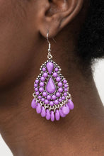 Load image into Gallery viewer, Persian Posh Purple Earrings