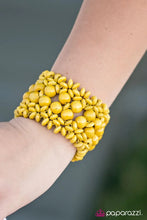 Load image into Gallery viewer, Tropical Bliss Yellow Wood Bracelet