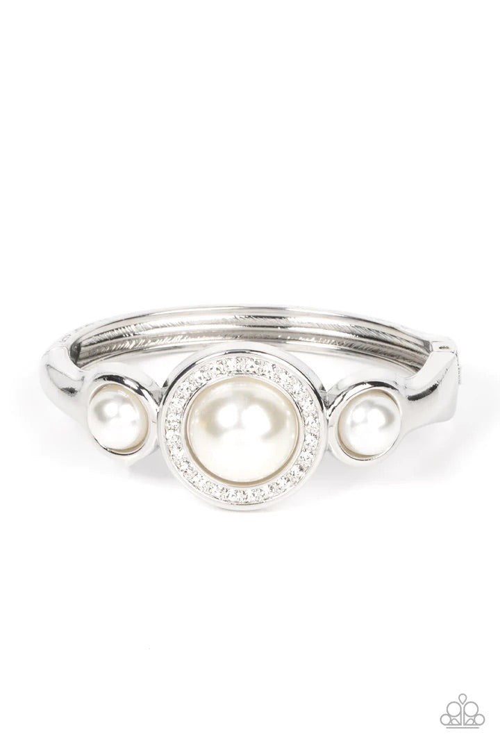 Debutante Daydream White Hinged Bracelet