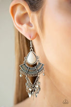 Load image into Gallery viewer, Vintage Vagabond White Earrings