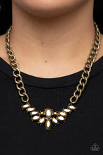 Load image into Gallery viewer, Come at Me Brass Necklace