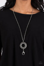 Load image into Gallery viewer, Wintry Wreath Silver Lanyard