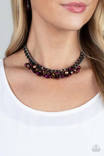 Load image into Gallery viewer, Galactic Knockout Purple Necklace