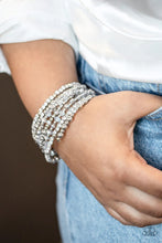 Load image into Gallery viewer, Ice Knowing You Silver Coil Bracelet