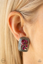 Load image into Gallery viewer, Darling Dazzle Pink Clip On Earrings