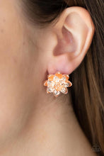 Load image into Gallery viewer, Water Lily Love Rose Gold Post Earrings