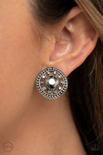 Load image into Gallery viewer, Dazzling Definition Silver Clip On Earrings
