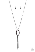 Load image into Gallery viewer, Head Oval Heels Purple Necklace