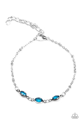 Center Stage Chic Blue Bracelet