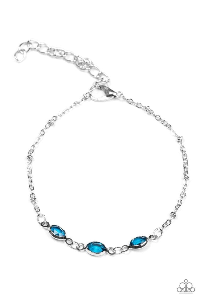 Center Stage Chic Blue Bracelet