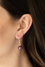 Load image into Gallery viewer, Party Pearls Purple Necklace